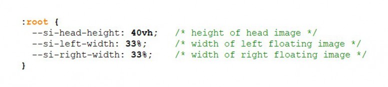 Configuration in frontend.css